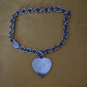 Silver Heart Charm Bracelet